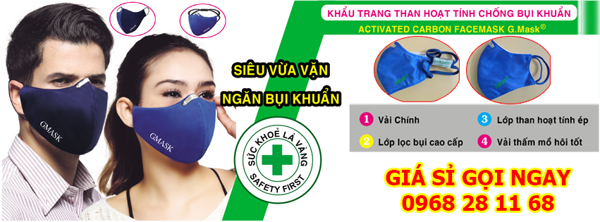 khẩu trang than hoạt tính Gmask