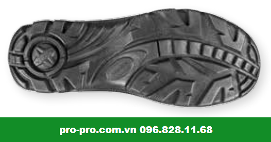 Giày bảo hộ chịu nhiệt có phần đế giày được bao phủ bằng lớp lõi thép chống đinh