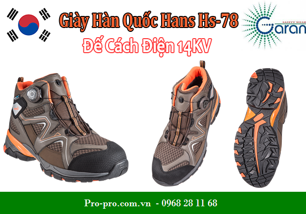 Giày bảo hộ Hàn Quốc Hans HS-78 cách điện 14KV