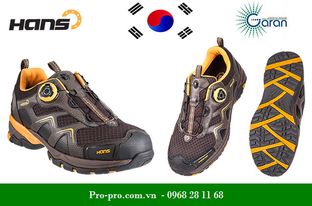 Giày bảo hộ Hàn Quốc Hans HS-81 dây khóa có núm vặn tiện lợi