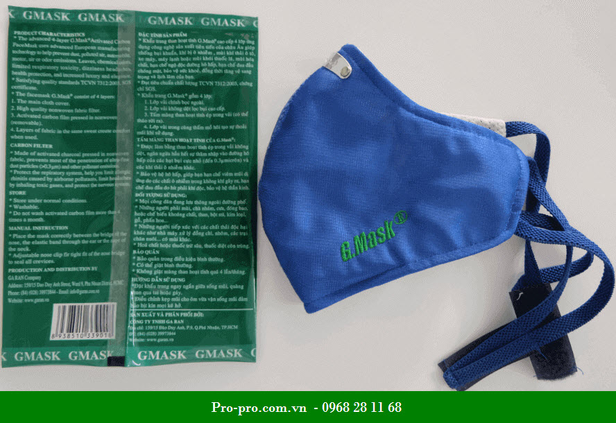 Khẩu trang than hoạt tính Gmask