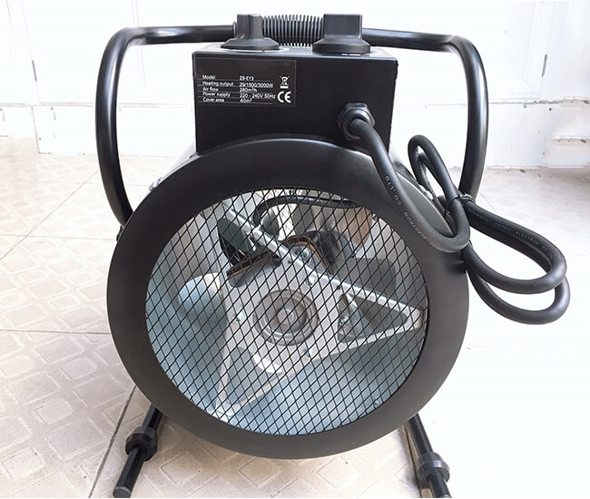 máy sấy gió nóng 3kw dạng tròn
