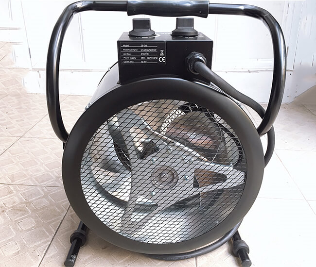 máy sấy gió nóng bằng điện trở công nghiệp 9kw.h có quạt gió nóng 