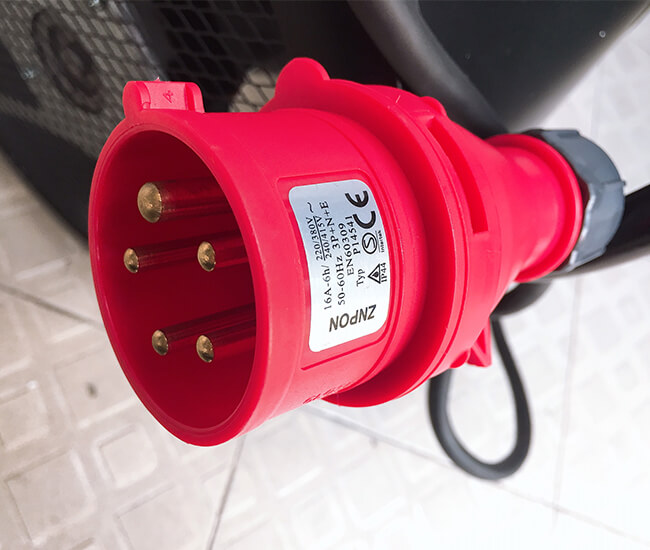 Quạt sấy gió nóng 9kw dạng tròn sử dụng điện 3 pha