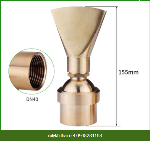 Đầu Phun Hình Mỏ Vịt DN40 ĐK 48mm Bằng Đồng